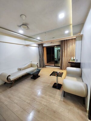 Living Room in 1 BHK Apartment at Hiranandani Estate Flora, Ghodbunder Road – for Rent