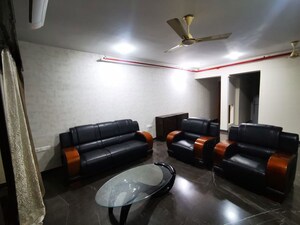 Living Room in 3 BHK Apartment at Hiranandani Tribeca, Ghodbunder Road – for Rent