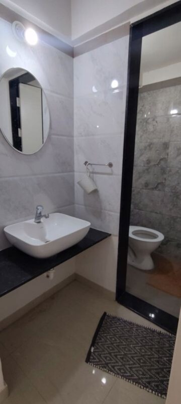 Bathroom in 1 BHK Apartment at Pandit Javdekar Red Earth, Pirangut – for Rent