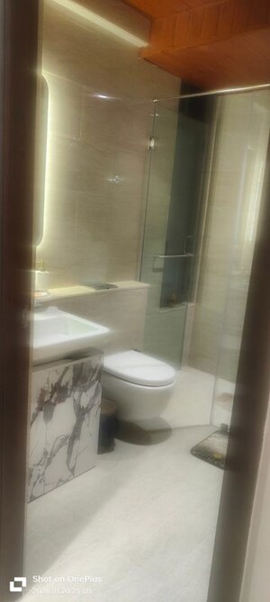 Bathroom in 3.5 BHK Apartment at Adani Ten BKC, Bandra East – for Rent
