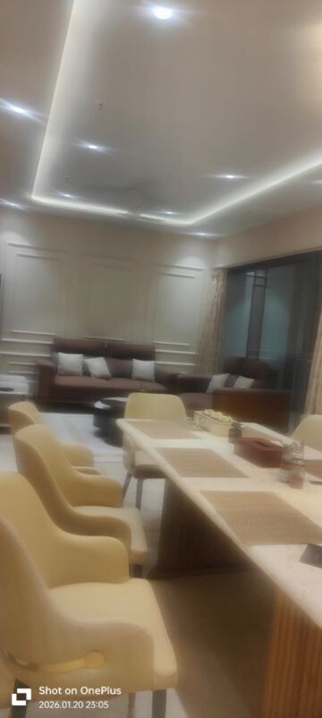 Living Room in 3.5 BHK Apartment at Adani Ten BKC, Bandra East – for Rent