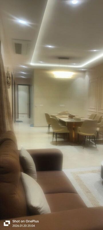 Living Room in 3.5 BHK Apartment at Adani Ten BKC, Bandra East – for Rent