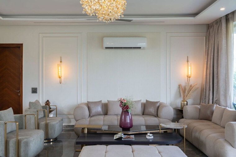 Living Room, chd-resortico 3 Bedroom 2030 Sq.Ft. Villa In Sohna Sector 34 Gurgaon 9917435
