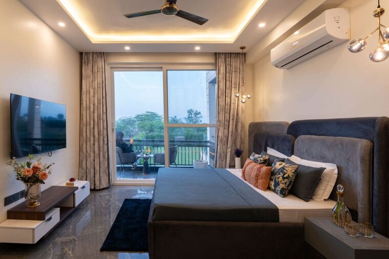 Bedroom, chd-resortico 3 Bedroom 2030 Sq.Ft. Villa In Sohna Sector 34 Gurgaon 9917435