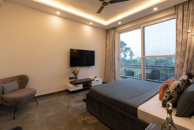 Bedroom, chd-resortico 3 Bedroom 2030 Sq.Ft. Villa In Sohna Sector 34 Gurgaon 9917435