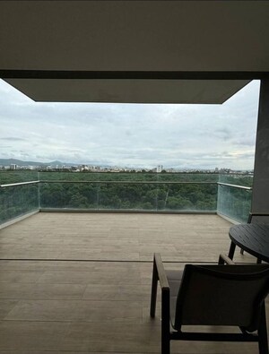 Balcony in 3.5 BHK Apartment at Acropolis Purple Voyage To The Stars, Nibm Road – for Rent