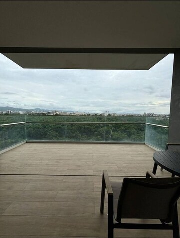 Balcony in 3.5 BHK Apartment at Acropolis Purple Voyage To The Stars, Nibm Road – for Rent