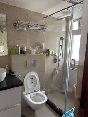 Bathroom in 3 BHK Apartment at Parsvnath Exotica, Sector 53 – for Rent
