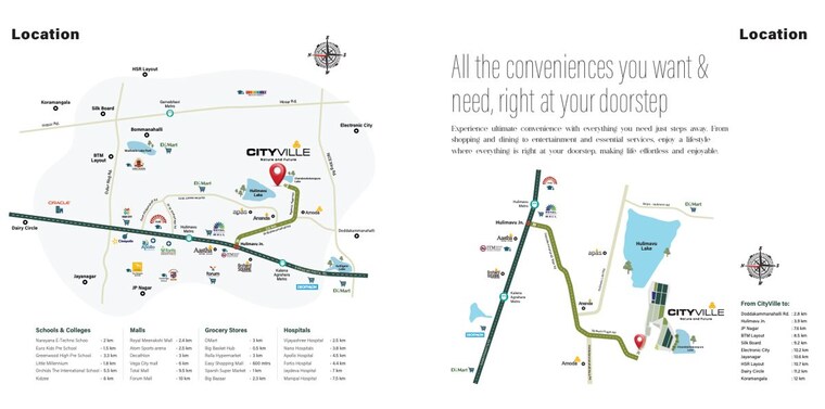 Map Location, valmark-city-ville 3 Bedroom 2298 Sq.Ft. Villa In Bannerghatta Road Bangalore 9917426