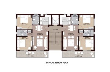 Floor Plan in 2 BHK Apartment at Dhalli – for Sale