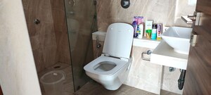 Bathroom in 2 BHK Apartment at Ajmera Boulevard, Malad West – for Rent