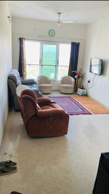 Living Room in 2 BHK Apartment at Krishna Godavari CHS, Malad East – for Rent