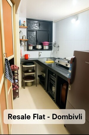 Kitchen in 1 RK Apartment at Sudama Complex, Dombivli East – for Sale