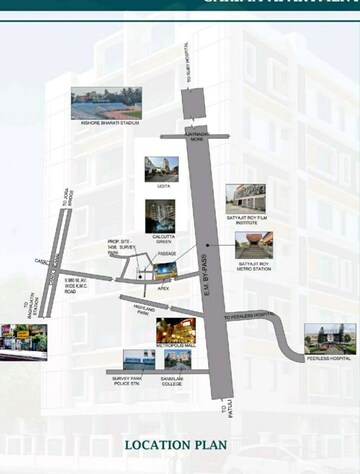 Floor Plan in 3 BHK Apartment at Hiland Park – for Sale