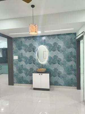 Bathroom in 3 BHK Apartment at Greenmark Mayfair Apartments, Tellapur – for Rent