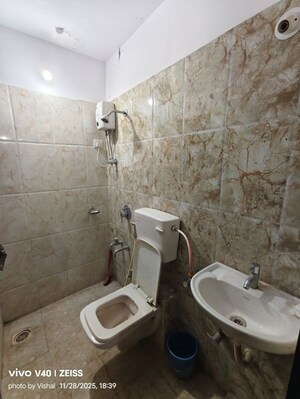 Bathroom in 1 BHK Apartment at Raunak Heights, Ghodbunder Road – for Rent