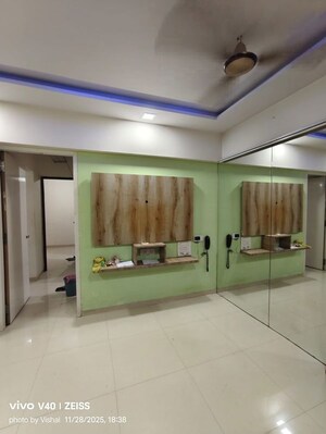 Living Room in 1 BHK Apartment at Raunak Heights, Ghodbunder Road – for Rent