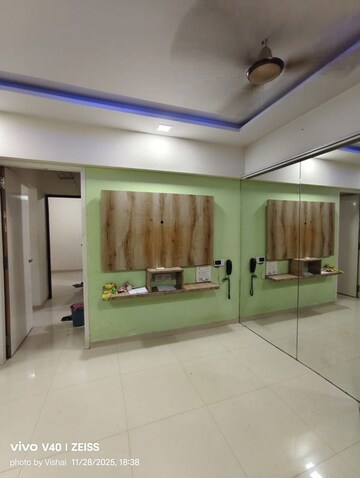 Living Room in 1 BHK Apartment at Raunak Heights, Ghodbunder Road – for Rent