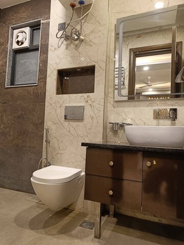 Bathroom in 4 BHK Builder Floor at Saket – for Rent