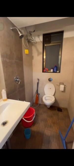Bathroom in 1 BHK Apartment at Chandak Nishchay, Borivali East – for Rent