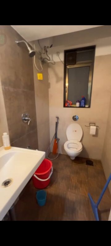 Bathroom in 1 BHK Apartment at Chandak Nishchay, Borivali East – for Rent