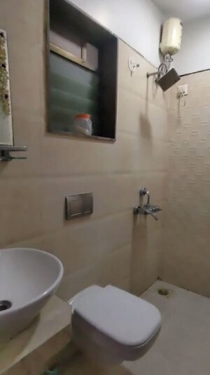 Bathroom in 2 BHK Apartment at Madhav Palacia, Ghodbunder Road – for Rent