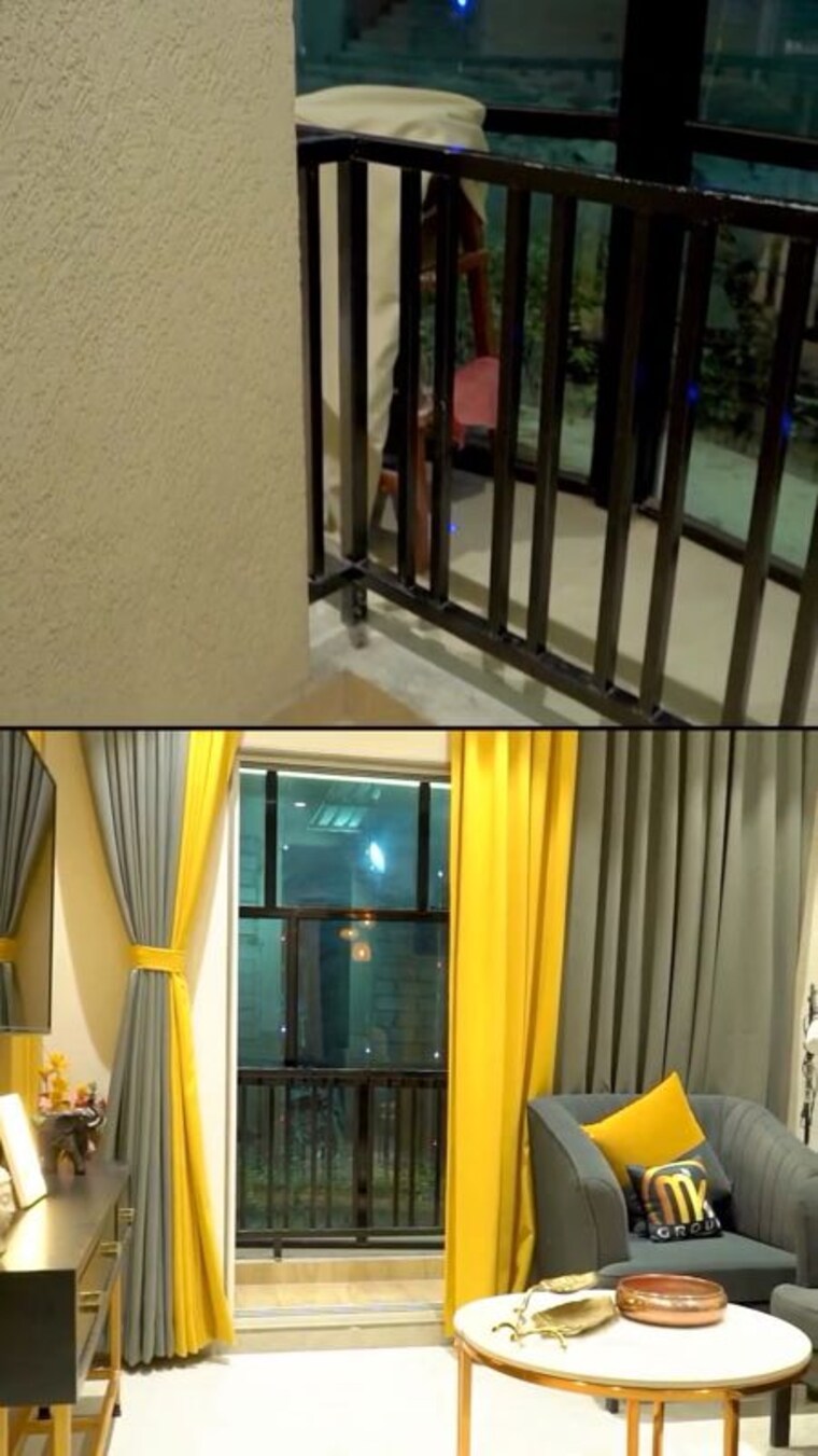 Living Room, mk-proud 2 Bedroom 815 Sq.Ft. Apartment In Nalasopara West Palghar 9698091