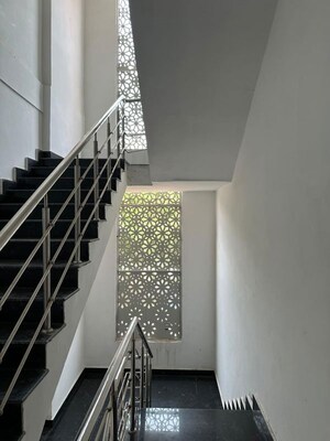 Staircase in 4 BHK Apartment at Avantika Colony – for Sale