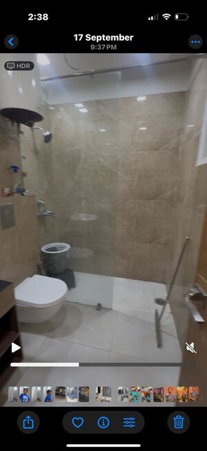 Bathroom in 3 BHK Apartment at International Airport Road – for Rent