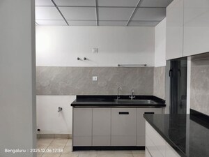 Kitchen in 3 BHK Apartment at Puravankara Purva Atmosphere, Thanisandra Main Road – for Rent