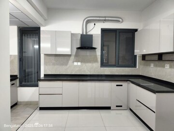 Kitchen in 3 BHK Apartment at Puravankara Purva Atmosphere, Thanisandra Main Road – for Rent