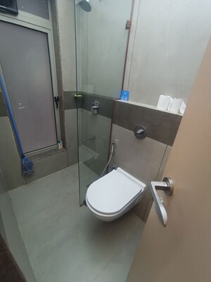 Bathroom in 1 BHK Apartment at Gurukrupa Smiles Marina Enclave, Malad West – for Rent