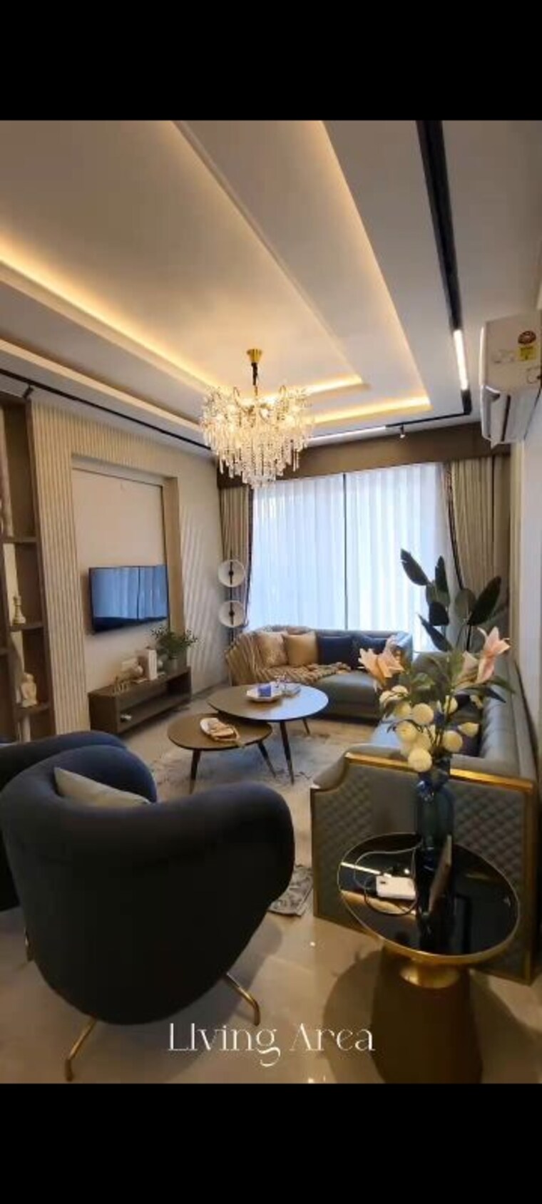 Living Room, urban-the-zirk 3.5 Bedroom 2290 Sq.Ft. Apartment In Nabha Zirakpur 9808994