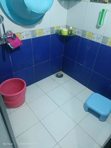 Bathroom in 1 BHK Apartment at Shivram Park, Bhandup West – for Rent