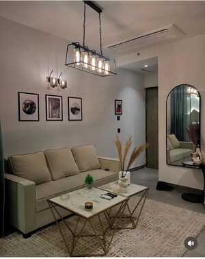 Living Room in 1 RK Apartment at Supertech Supernova Spira Suites, Sector 94 – for Rent