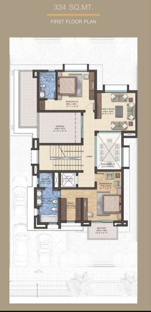 Floor Plan in 5 BHK Villa at Sobha International City Phase 1, Sector 109 – for Sale