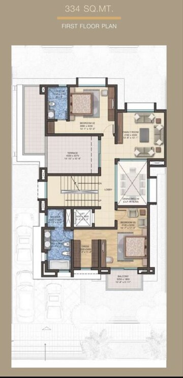 Floor Plan in 5 BHK Villa at Sobha International City Phase 1, Sector 109 – for Sale