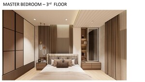 Master Bedroom in 5 BHK Villa at Kondapur – for Sale