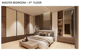 Master Bedroom in 5 BHK Villa at Kondapur – for Sale