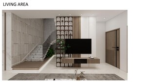 Staircase in 5 BHK Villa at Kondapur – for Sale