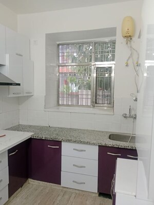 Kitchen in 3 BHK Builder Floor at Ansals Sushant City – for Rent