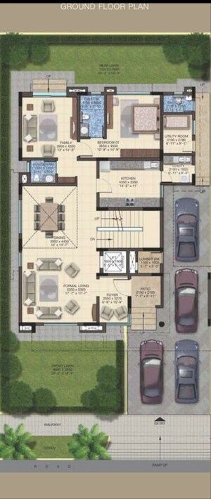 Floor Plan in 5 BHK Villa at Sobha International City Presidential Villa, Sector 109 – for Sale