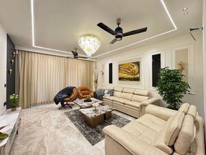 Living Room in 4 BHK Apartment at Adani Oyster Platinum Tower, Sector 102 – for Rent