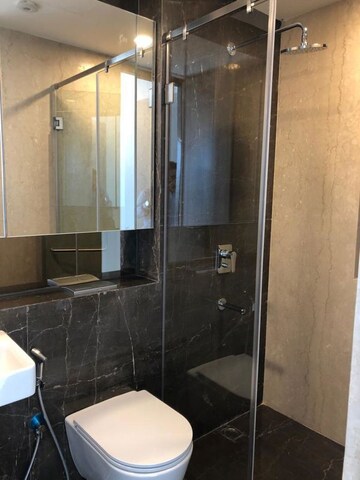 Bathroom in 3 BHK Apartment at Lodha The Park, Worli – for Rent