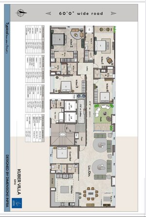 Floor Plan in 4 BHK Apartment at Juhu Scheme, Juhu – for Sale