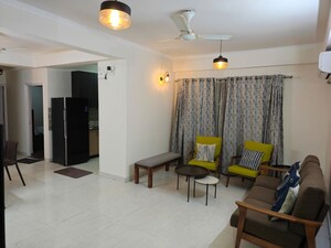 Living Room in 3 BHK Apartment at Amrapali Crystal Homes, Sector 76 – for Rent