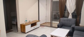 Living Room in 1 BHK Apartment at MD Brahma Towers, Wakad – for Rent