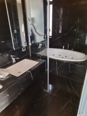 Washroom in 4 BHK Apartment at Lodha The World Towers World One Tier 2, Worli – for Rent