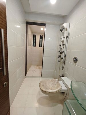 Bathroom in 3 BHK Apartment at Tulsi Pride, Chembur – for Rent