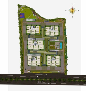 Master Plan in 3 BHK Apartment at Candeur Crescent, Serilingampally – for Sale
